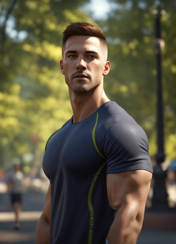 Shoulder, Active Tank, Muscle, Neck, Standing, Vest