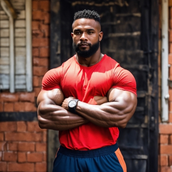 Clothing, Face, Hand, Arm, Muscle, Undershirt