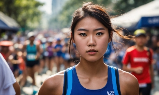 Happy, Vest, Leisure, Electric Blue, Beauty, Athlete