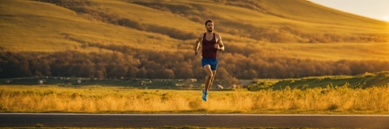 Shorts, Sky, Plant, Outdoor Recreation, Asphalt, Grassland