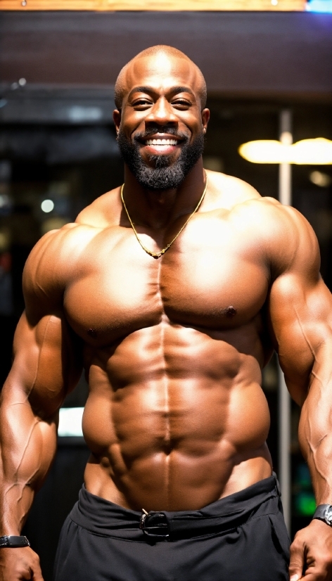 Arm, Bodybuilder, Muscle, Organ, Bodybuilding, Smile