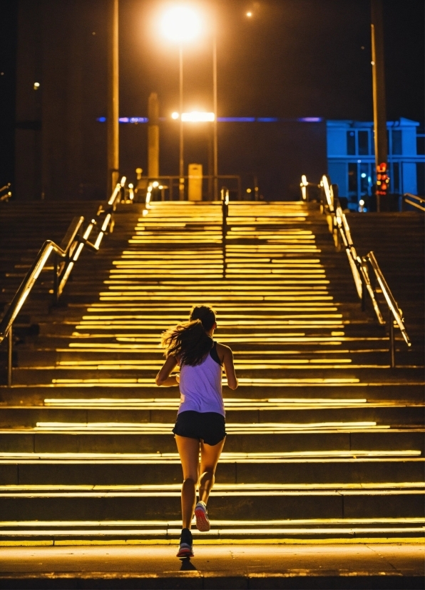 Light, Infrastructure, Stairs, Lighting, Line, Thigh