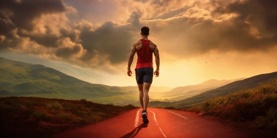 Cloud, Sky, People In Nature, Mountain, Shorts, Flash Photography