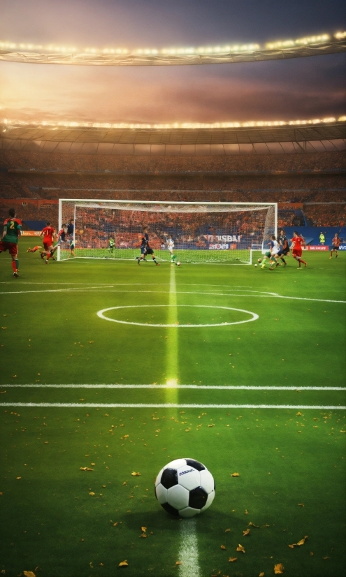 Atmosphere, Soccer, Sports Equipment, Sky, Football, Grass