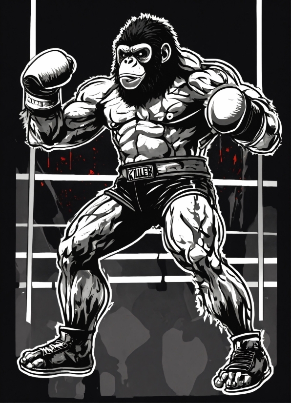 Arm, Muscle, Cartoon, Art, Helmet, Bodybuilder