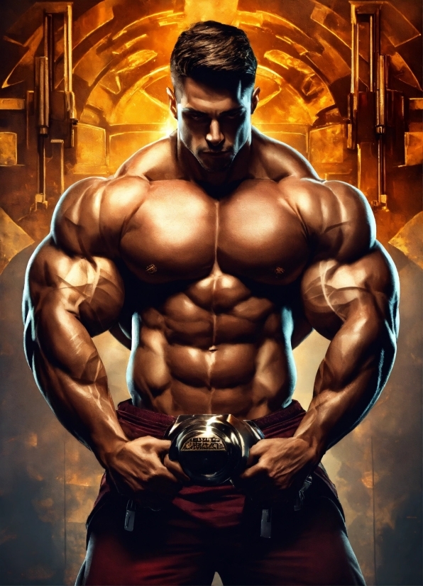 Muscle, Cartoon, Combat Sport, Bodybuilding, Bodybuilder, Striking Combat Sports