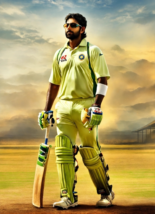 Sports Uniform, Cloud, Sky, Sports Equipment, Sleeve, Cricketer