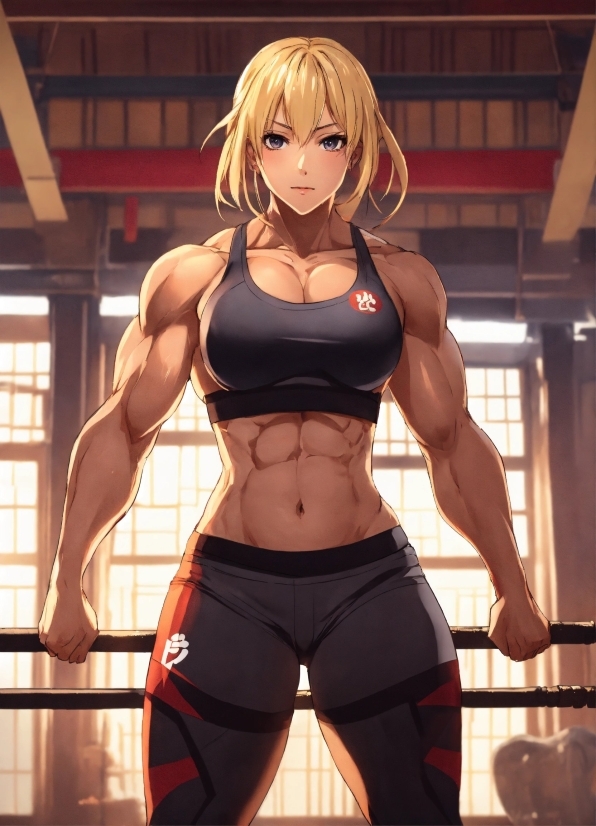 Neck, Waist, Chest, Thigh, Sportswear, Cartoon