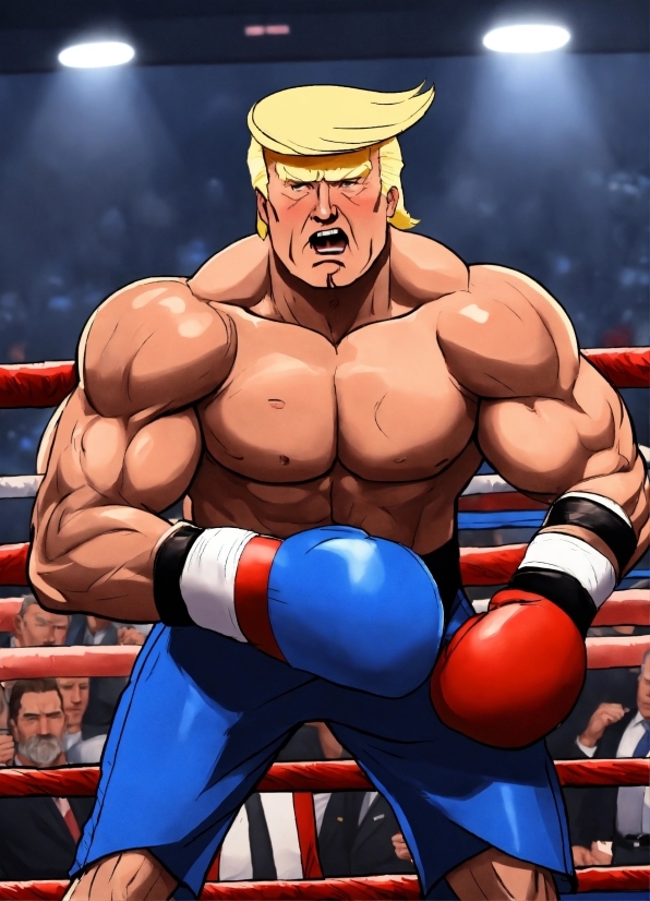 Cartoon, Muscle, Bodybuilder, Combat Sport, Striking Combat Sports, Contact Sport