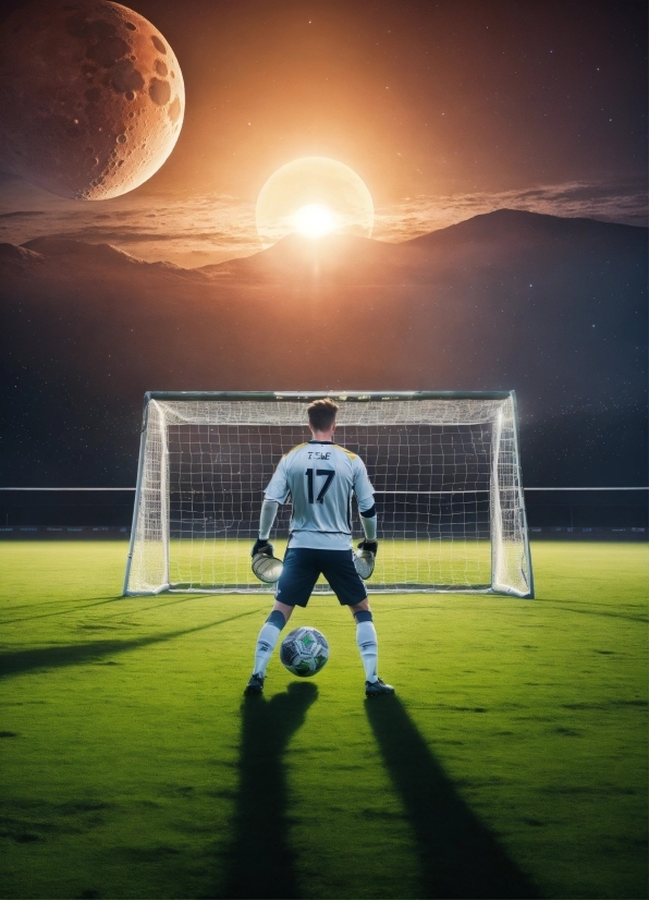 Sky, Soccer, Sports Equipment, Atmosphere, Daytime, Football