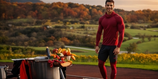 Plant, Muscle, Shorts, Sky, Leaf, Flower