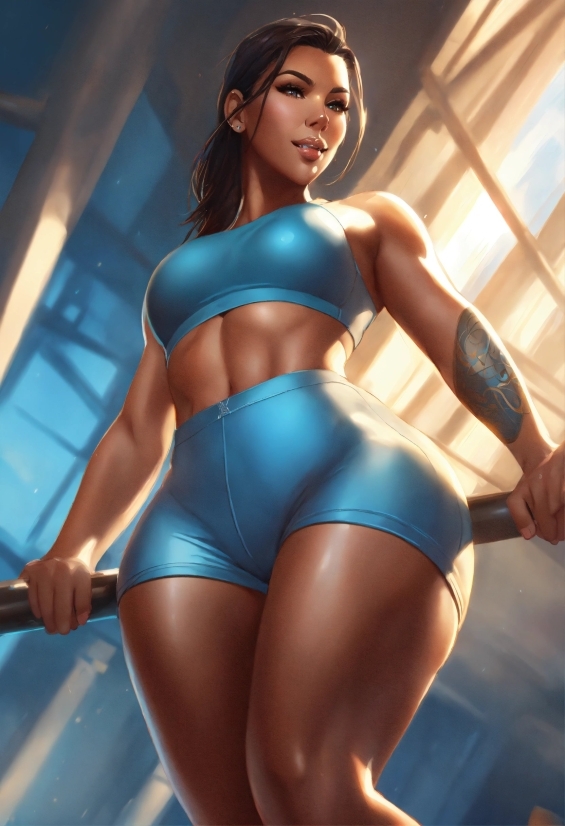 Muscle, Leg, Azure, Latex, Human Body, Neck