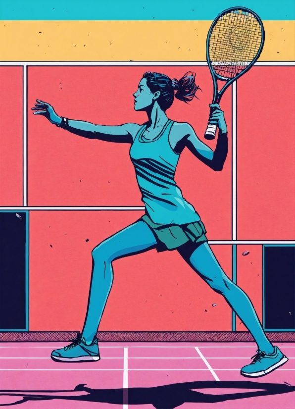 Sports Equipment, Art, Strings, Elbow, Illustration, Poster