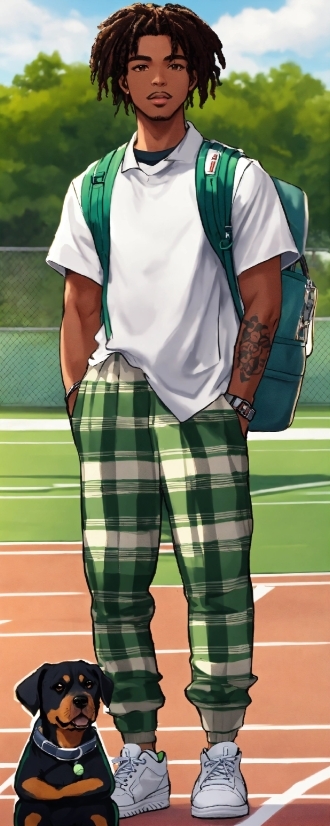 Sports Uniform, Tartan, Green, Jersey, Sleeve, Player