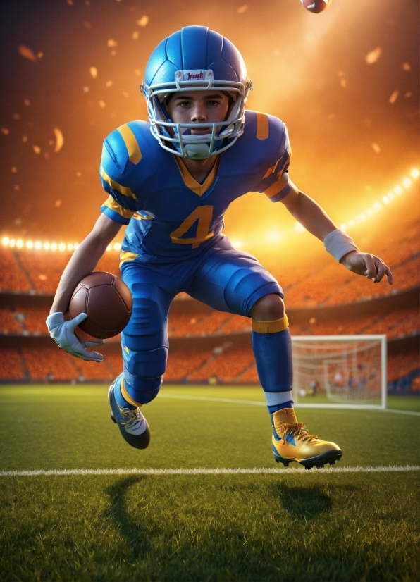 Footwear, Sports Uniform, Shoe, Sports Equipment, Football Equipment, Football Helmet