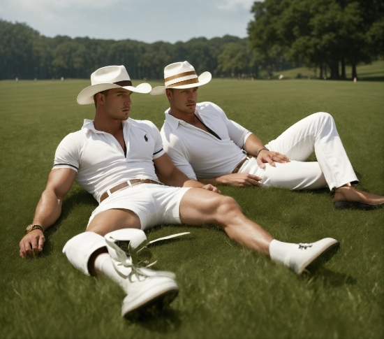 Footwear, Shorts, Tree, Hat, People In Nature, Sky