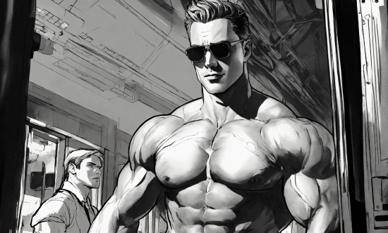 Arm, Bodybuilder, Muscle, White, Sunglasses, Human