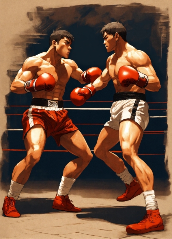 Shorts, Muscle, Sports Equipment, Glove, Boxing Glove, Combat Sport