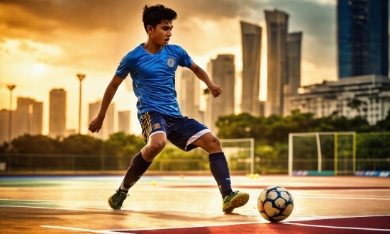 Shorts, Sports Equipment, Sky, Football, Cloud, Soccer