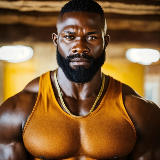 Eye, Muscle, Human Body, Active Tank, Beard, Vest