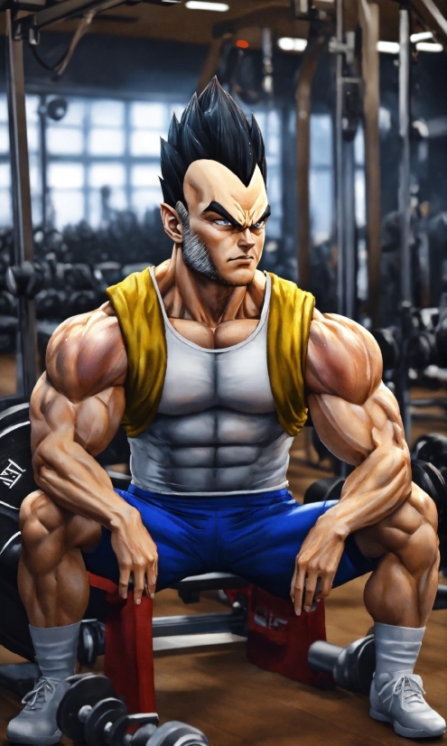 Cartoon, Muscle, Bodybuilding, Bodybuilder, Art, Thigh