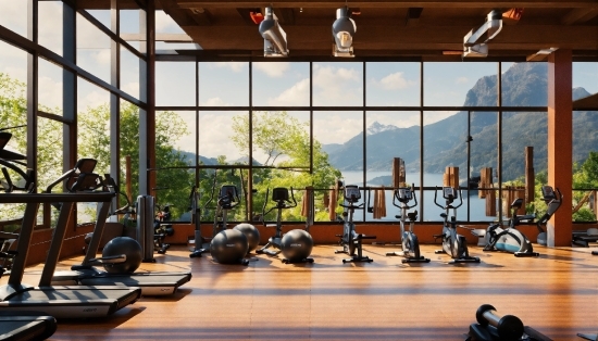 Flooring, Floor, Leisure, Wood, Building, Kettlebell