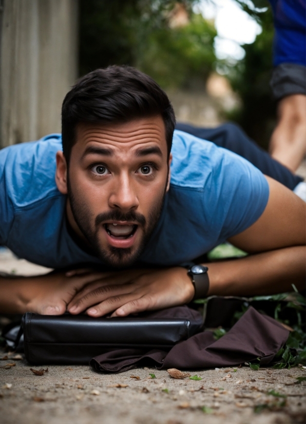 Smile, Flash Photography, Beard, Happy, Black Hair, Leisure