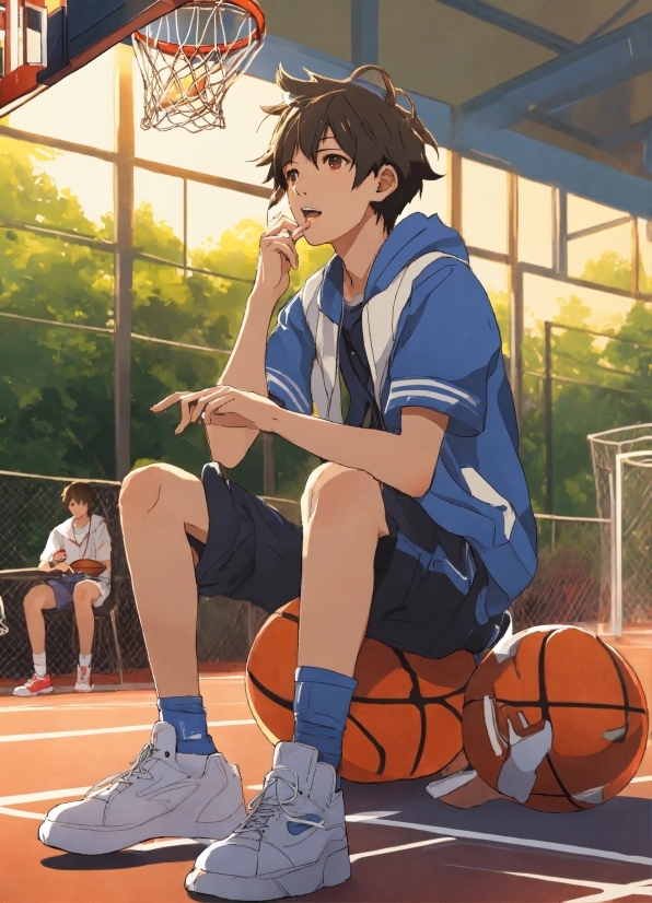 Basketball, Shoe, Shorts, Leg, Sports Uniform, Knee