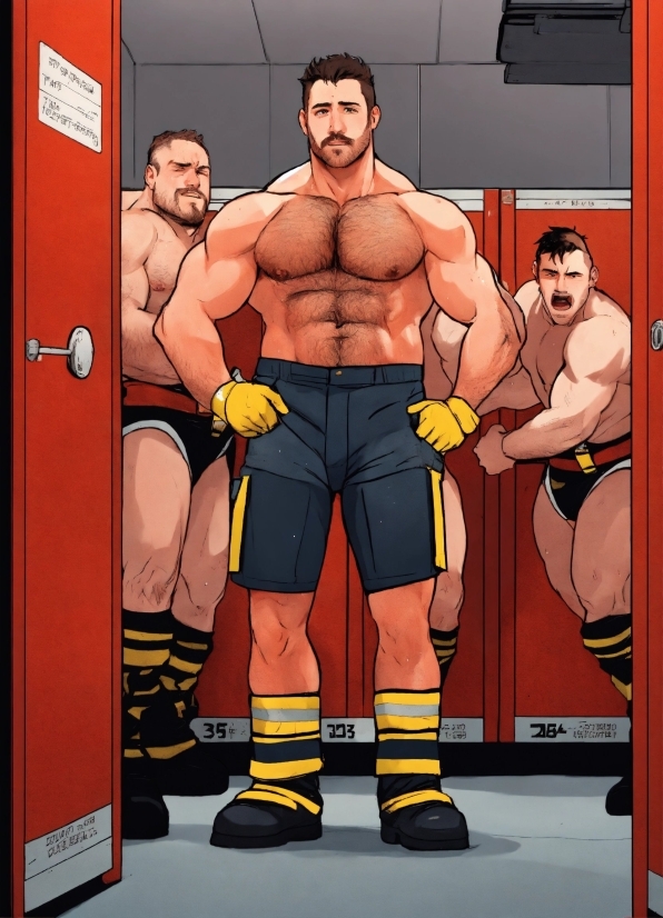 Bodybuilder, Shorts, Cartoon, Muscle, Toy, Bodybuilding