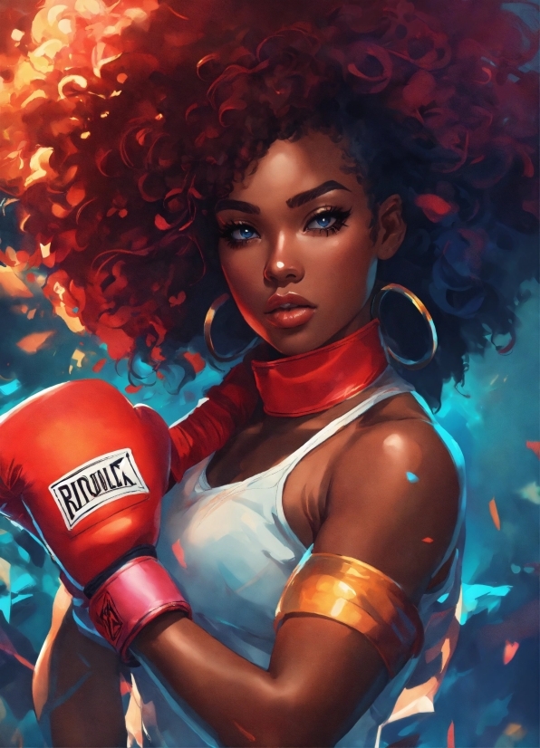 Head, Eye, Jheri Curl, Glove, Boxing Glove, Boxing