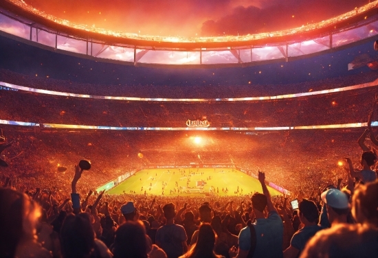 Atmosphere, Light, Orange, Sky, Entertainment, Crowd