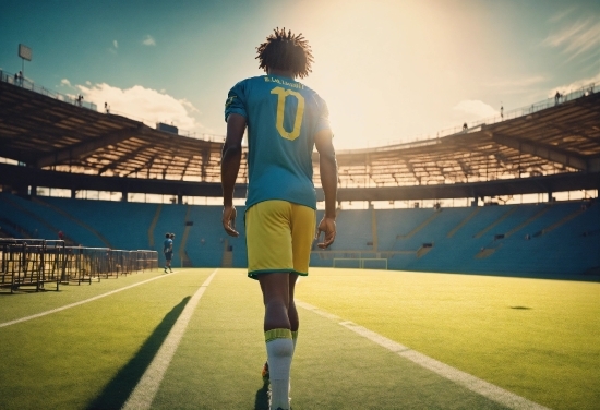 Sky, Atmosphere, Cloud, Sports Equipment, Soccer, Football