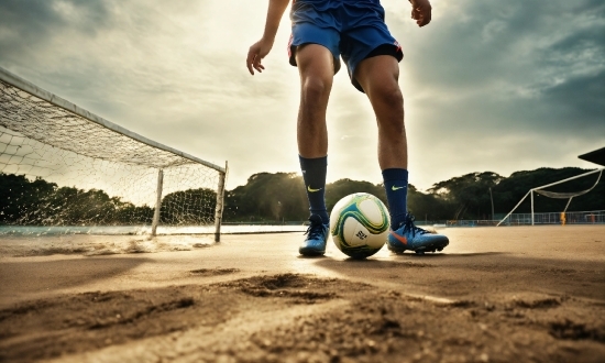 Sky, Cloud, Shorts, Sports Equipment, Leg, Flash Photography